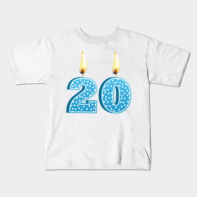 20! Kids T-Shirt by SWON Design